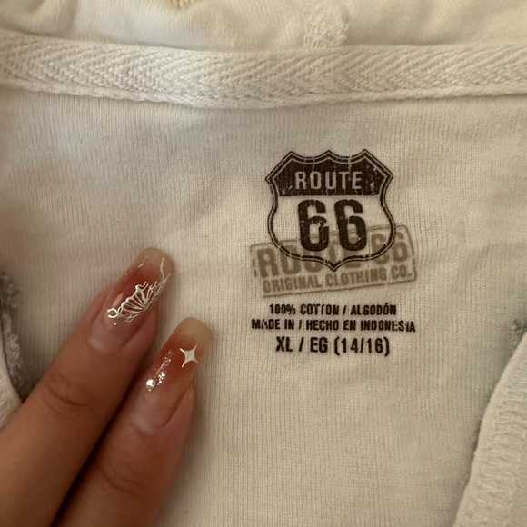 y2k white bejeweled top - Picture 3 of 3